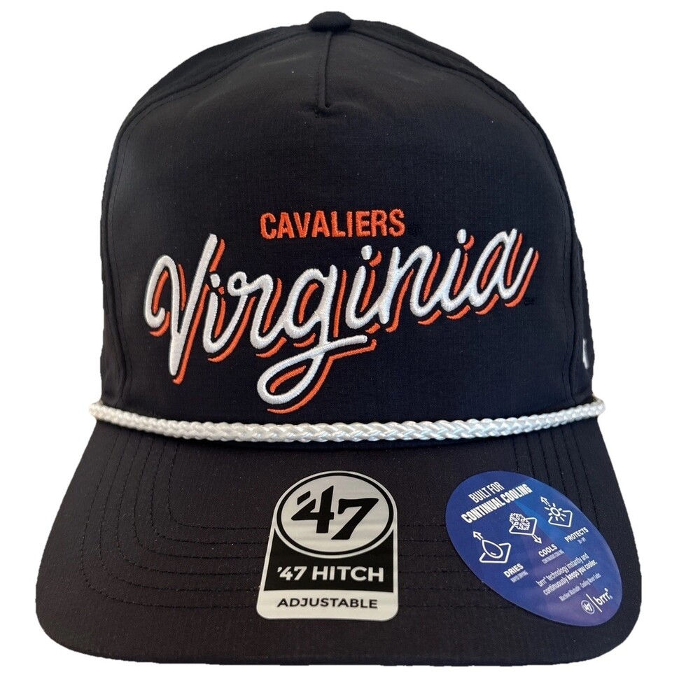 NEW '47 Hitch Virginia Cavaliers Ball Cap Golf Snapback Rope Navy Quick Dry Brrr
